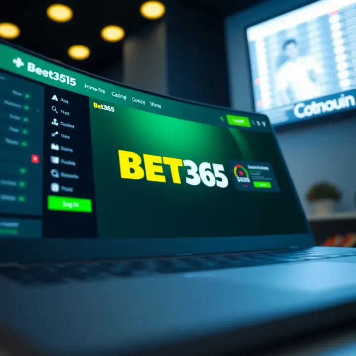 Bet365 login screen showing username and password fields on a mobile device
