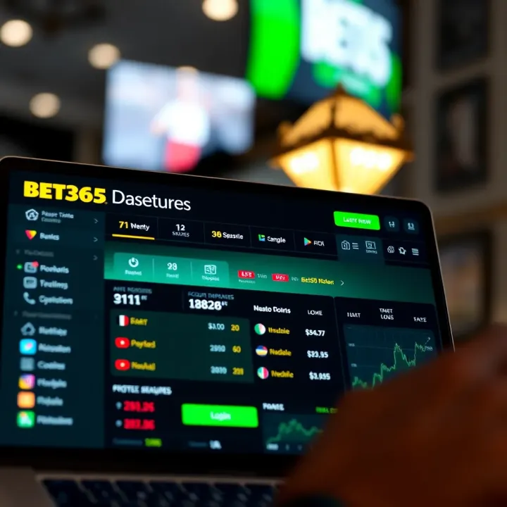 Mobile phone displaying Bet365 old mobile interface with Nigerian flag