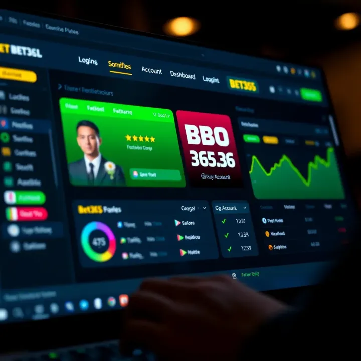 User interface of Pawa Bet365 showing betting options and live scores on a digital screen