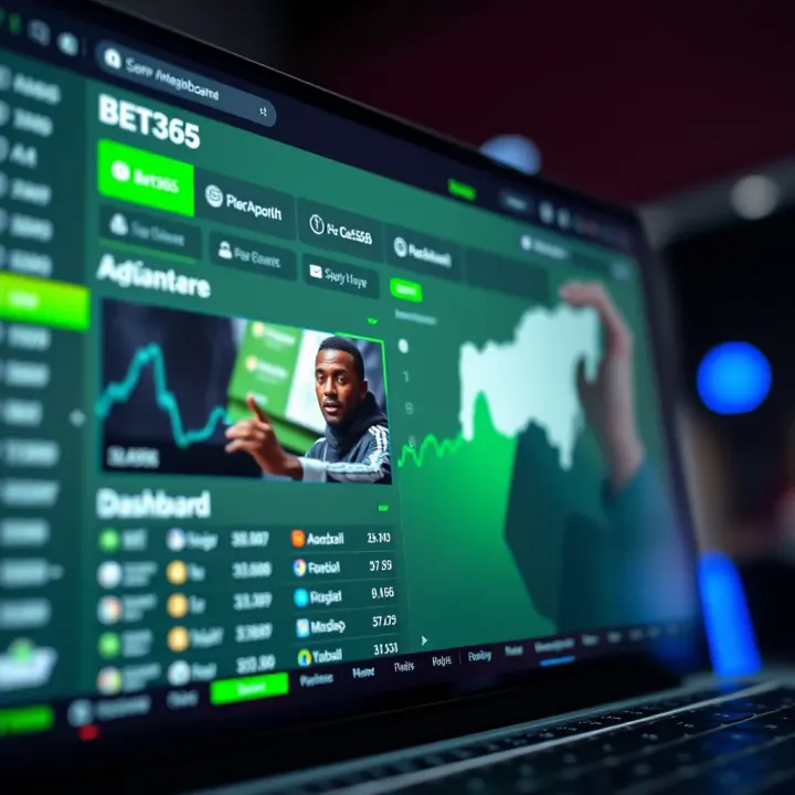 User navigating Bet365 platform on smartphone with live sports betting features and score updates